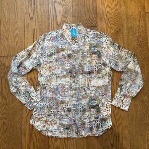 Michael's Terra Linen Long Sleeve Sport Shirt, NWT, Medium Mens